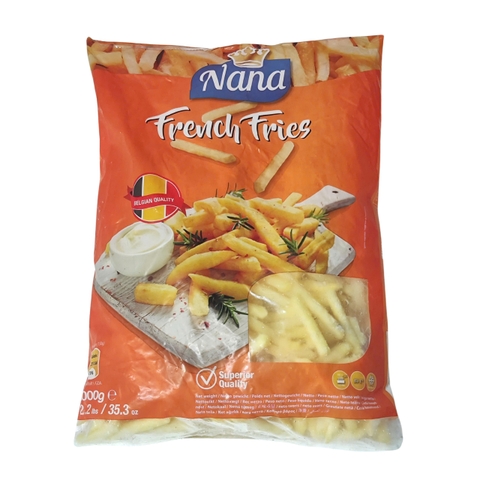 Khoai Tây Chiên Bỉ Nana Cọng 7 Túi Vàng 1kg