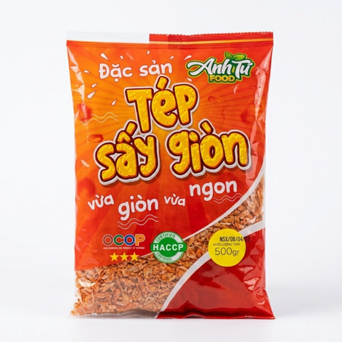 Tép Sấy Giòn Anh Tú 500g - Chuẩn OCOP & HACCP