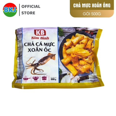 Chả mực xoắn ống Kim Bình 500g (45 Viên)