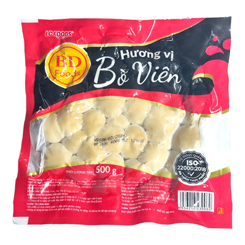 Bò Viên BD Foods 500g (80 viên)