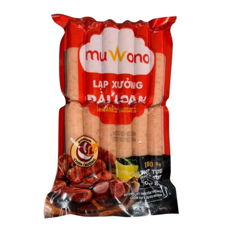 Lạp xưởng Đài Loan Muwono 500g (12 chiếc)