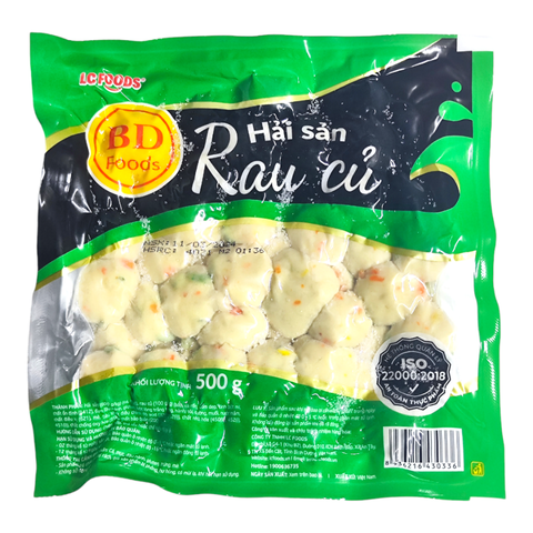 Hải Sản Rau Củ Viên BD 500g (80v)