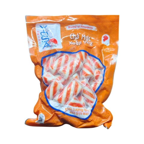 Chả Mực Xoắn Ống Đỏ Yosa 454g