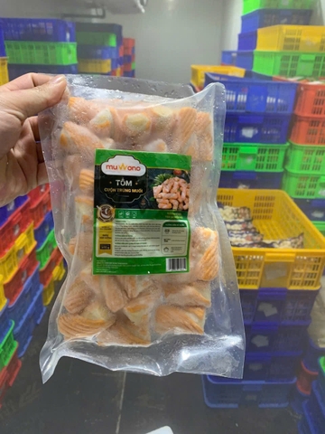 Tôm Cuộn Nhân Trứng Muối Muwono 500g (40 Viên)