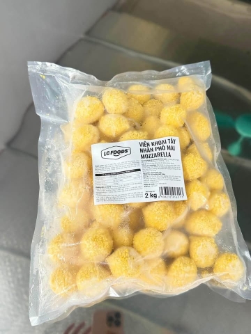 Viên khoai tây phô mai LC túi 2kg