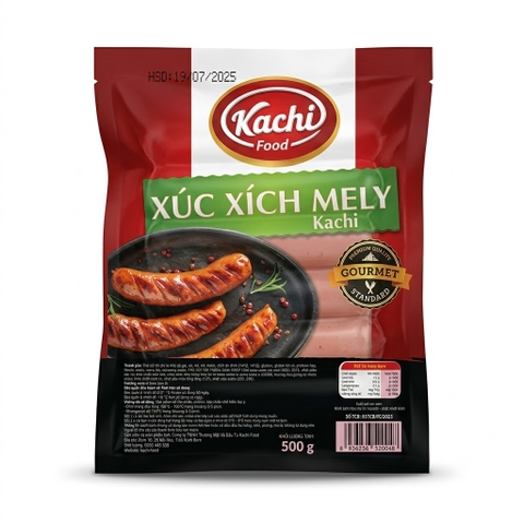 Xúc xích xông khói Mely Kachifood 500g (12 Chiếc)