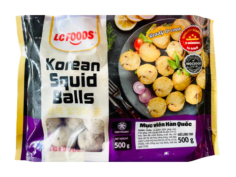Mực Viên Hàn Quốc LC Foods (Gói 500g)
