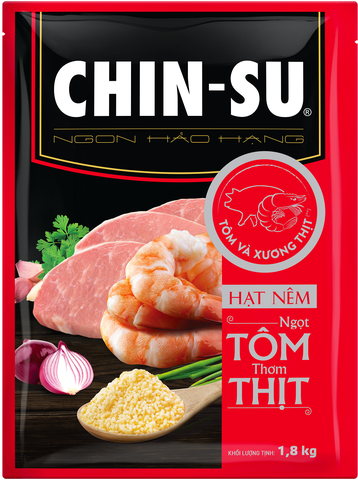 Hạt nêm CHIN-SU ngọt Tôm thơm thịt gói 1.8kg