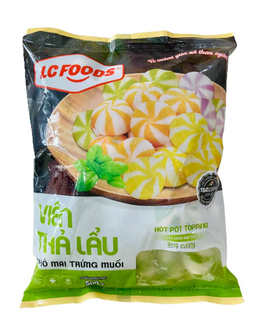 Viên thả lẩu Phô Mai Trứng Muối LC Foods 500g (32 viên)