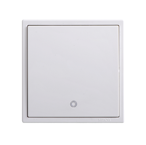 Công tắc 32A, 1 chiều có đèn LED Simon I7 703223 màu trắng đế vuông