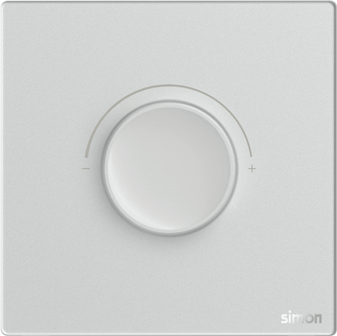 Module Chiết áp đèn LED màu bạc mặt kính cường lực Simon M7 66E102G-4E