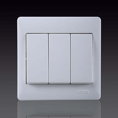 50S- Bộ công tắc ba 2 chiều Simon 51032B màu trắng