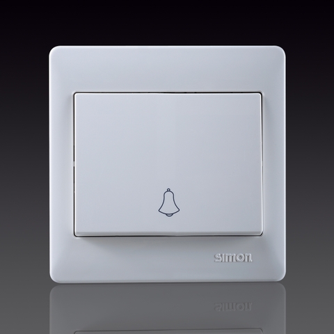 50S- Bộ công tắc nút nhấn chuông Simon 56301B Màu trắng