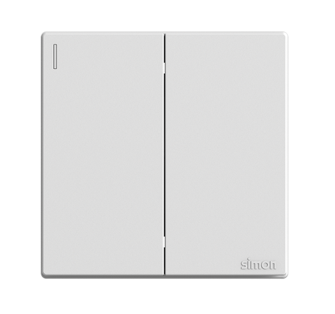 S6- Bộ Công tắc trung gian đôi Simon 581046 Màu trắng