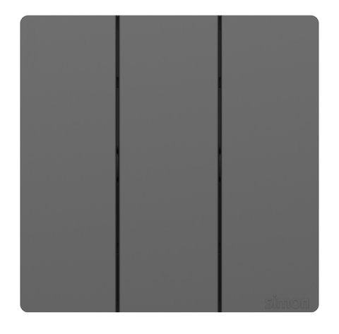 Công tắc ba 1 chiều 16A Simon K3 571031-61 Màu ghi xám lắp chuẩn đế vuông