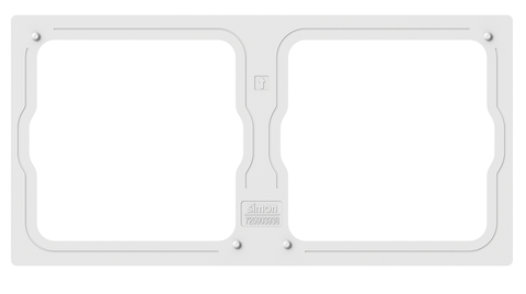 Module Khung đôi màu Bạc Simon M7  660820-6R đế vuông