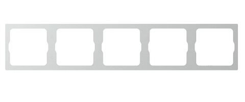 Module Khung năm màu Bạc Simon M7 660850-6R đế vuông