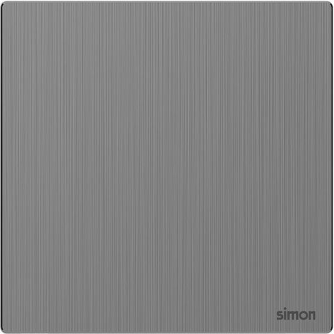 M7 Metal- Bộ nút che trơn (Brushed Grey) Simon 661000M-2B