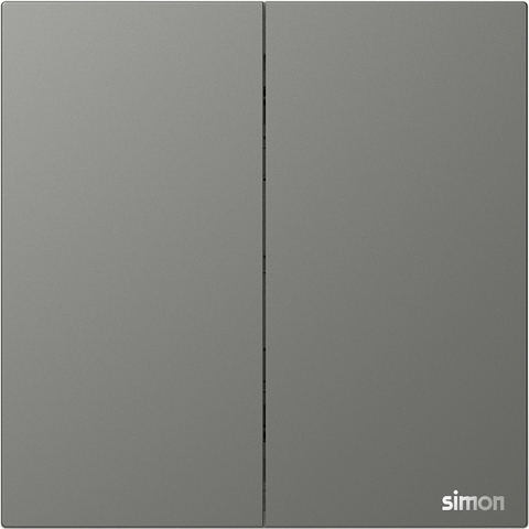 M7 AIR- Bộ công tắc đôi 1 chiều (Platinum Grey) Simon 661021-6Q