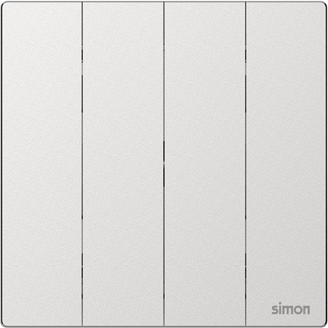 M7 Metal- Bộ công tắc bốn 2 chiều (Frosted Sliver) Simon 661042M-2A