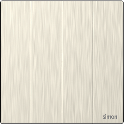 M7 Metal- Bộ công tắc bốn 2 chiều (Satin Gold) Simon 661042M-2C