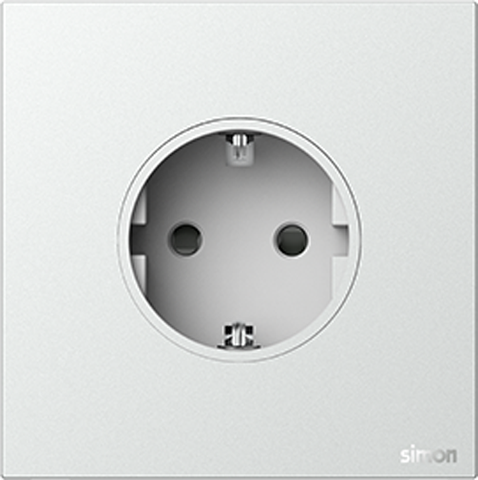 Module Ổ cắm Schuko chuẩn F màu Bạc Simon M7 661687-6R đế vuông