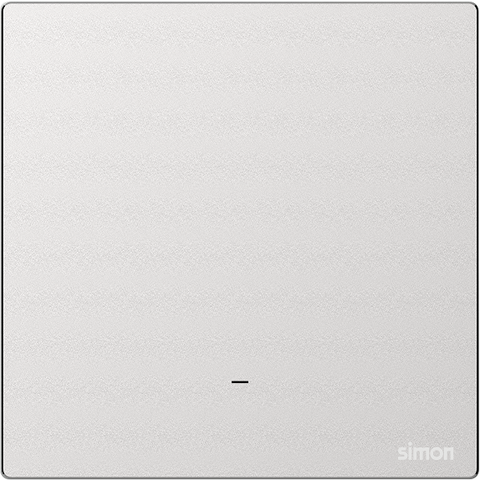 M7 Metal- Bộ công tắc 20A 2 cực có đèn LED (Frosted Sliver) Simon 662023M-2A