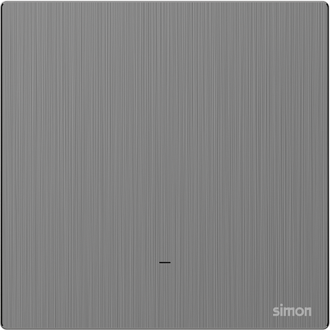 M7 Metal- Bộ công tắc 20A 2 cực 2 chiều có đèn LED (Brushed Grey) Simon 662026M-2B
