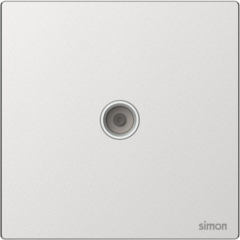 M7 Metal- Bộ ổ cắm TV (Frosted Sliver) Simon 665111M-2A