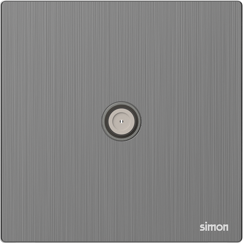 M7 Metal- Bộ ổ cắm TV chuẩn F (Brushed Grey) Simon 665114M-2B