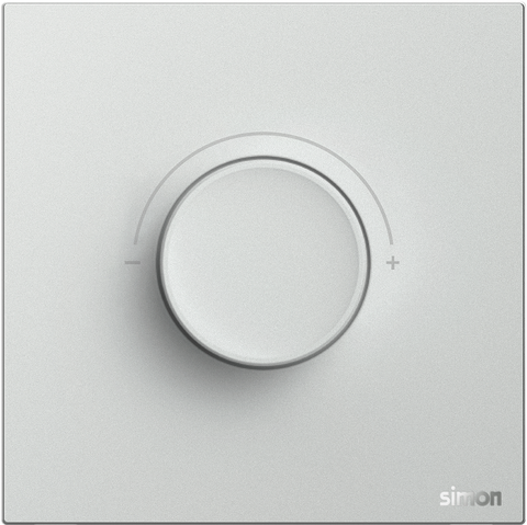 Module Công tắc chiết áp đèn LED màu Bạc Simon M7 66E102-6R đế vuông