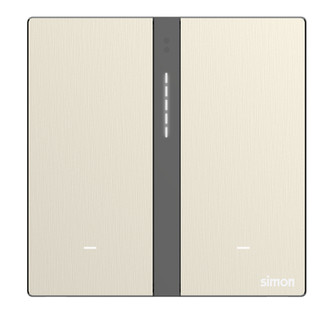 Module công tắc bối cảnh đôi Simon M7 Smart  (Metal Gold) 66E8006MTY-2C Màu vàng