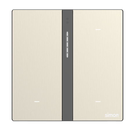 Module công tắc bối cảnh ba Simon M7 Smart (Metal Gold) 66E8007MTY-2C Màu vàng