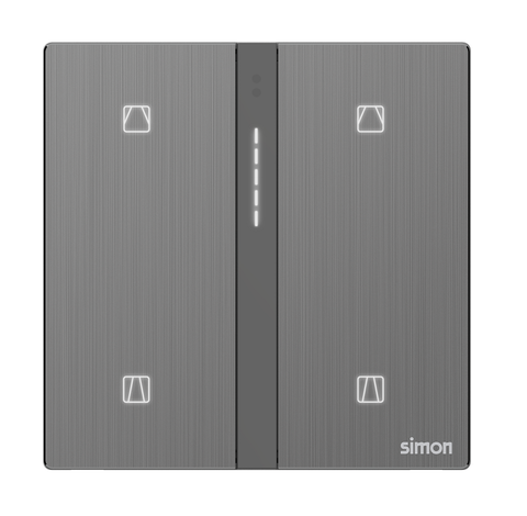Module công tắc rèm cửa đôi simon M7 smart 66E8014MTY-2B Màu Xám