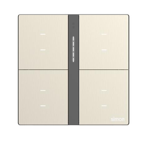 Module công tắc bối cảnh tám Simon M7 Smart (Metal Gold) 66E8025MTY-2C Màu vàng