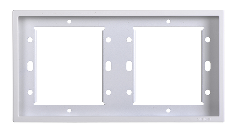 Khung đôi màu trắng Simon Series I7 700620 lắp đế vuông ghép