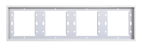 Khung bốn màu trắng Simon series I7 700640 lắp đế ghép