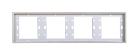 Khung viền bốn Simon I7 700640-46 màu sâm panh