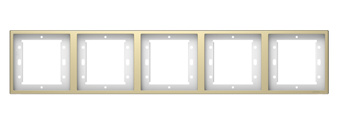 Khung viền năm simon I7 700850-46 màu sâm panh chuẩn đế vuông 86