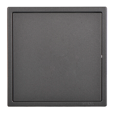 Mặt che trơn, mặt bịt cho công tắc ổ cắm màu xám Simon I7 701000-61