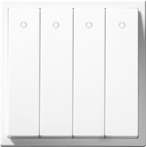 Công tắc bốn 2 chiều có đèn LED Simon I7 701044 lắp đế vuông