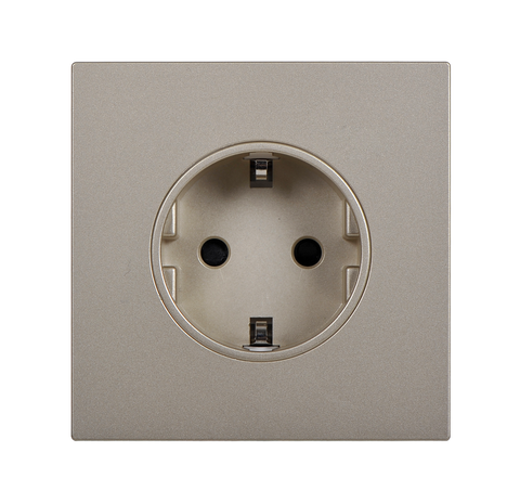 Module Ổ cắm Schuko màu  Sâm panh Simon I7 701687-46