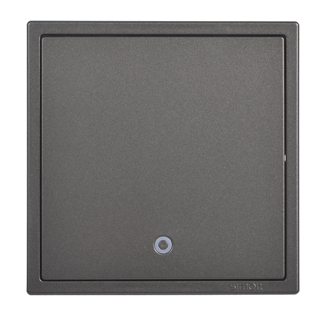 Công tắc đơn 20A, 2 chiều có đèn LED màu xám I7 702024-61 lắp đế vuông