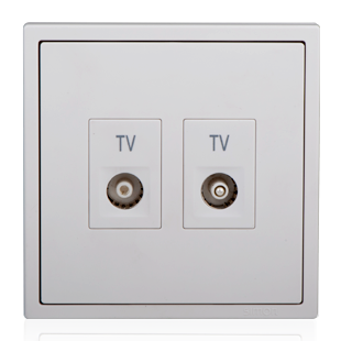 Module Ổ cắm Tivi đôi Simon I7 705119-46 màu Sâm panh