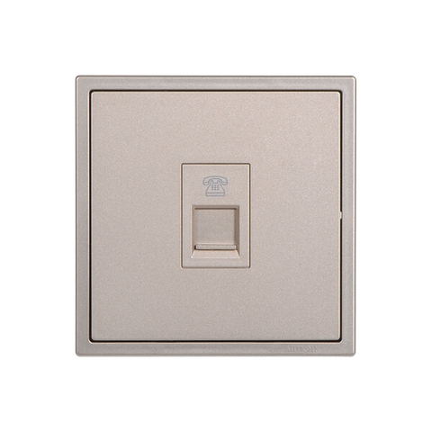 Module Ổ cắm điện thoại đơn màu Sâm panh Simon I7 705214-46