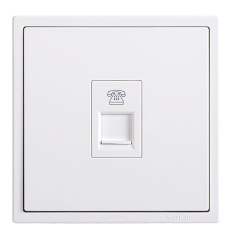 Module Ổ cắm điện thoại đơn màu trắng Simon I7 705214