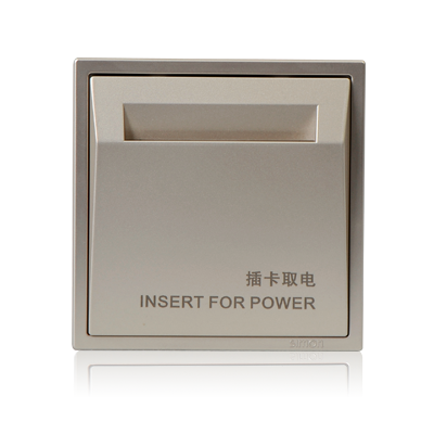 Module Công tắc thẻ từ 20A Simon 70E601-46 Sâm panh lắp đế chuẩn vuông