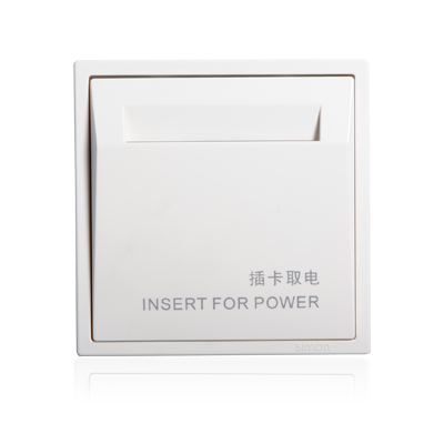 Module Công tắc thẻ từ 20A Simon 70E601 Màu Trắng lắp đế chuẩn vuông