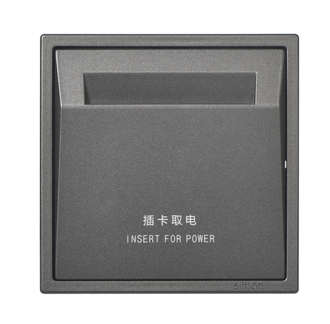 Công tắc thẻ từ RIFD màu Xám Simon I7 70E602-61  đế vuông