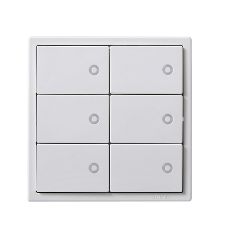 Module Công tắc ngữ cảnh sáu Simon I7 Smart màu Trắng 681820TY